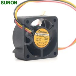 Inversor de servidor de 3 cables, ventiladores de refrigeración axial, para Sunon GM1204PKV3-A, DC 12V, 0,6 W