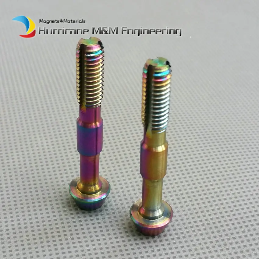 

2 pcs Titanium Oil Brake Ti Bolts for Shimano XTR M8000/9000/9020 Avid DIY Gold Color Hexagon Head Ti fastener