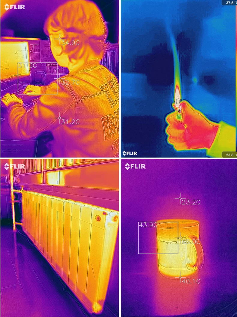 Тепловизионная камера ИК изображения ночное видение FLIR ONE PRO используется для iphone