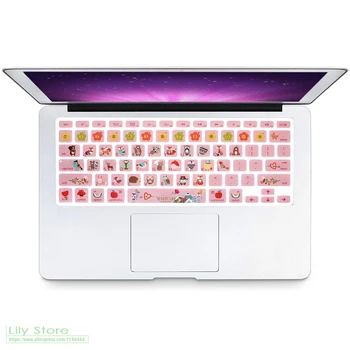 

For Macbook Pro 13 15 With Or W/Out Retina Silicone Skin For Macbook Air 13.3 Cartoon Woodland Animal Keyboard Cover