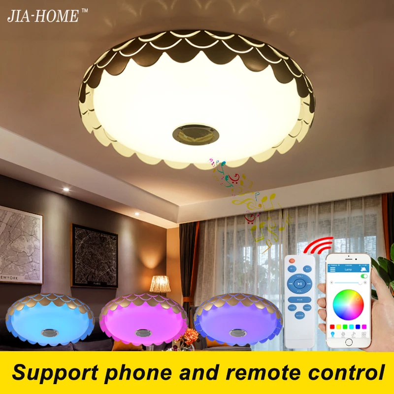 

children led lamp for ceiling with Bluetooth speaker or remote control dome 36W commercial ceiling light fixtures