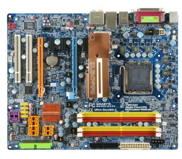 Для Gigabyte GA-P35-DS3P использоваться для настольных ПК P35-DS3P P35 разъем LGA 775 DDR2 ATX на продажу