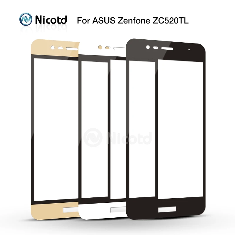2 шт. полноэкранная защитная пленка Nicotd из закаленного стекла для Asus Zenfone 3 Max ZC520TL
