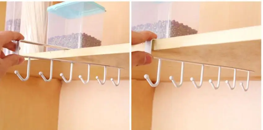 

hook hanger Kitchen Storage Rack Cupboard Hanging Hook Hanger Chest Storage Organizer Holder Drop shipping