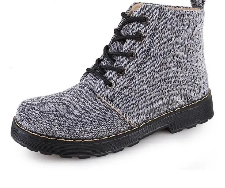 

Europe and the United States autumn and winter women's shoes in flat boots snow boots canvas in the tube boots