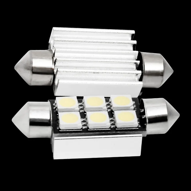 10 шт. 39 мм C5W C10W canbus без погрешности Festoon 6 led 5050 smd автомобильный светильник