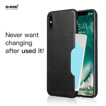 

Back Cover for iPhone X PU Leather Case for iPhone x Pocket Card Slot Phone bags Case Capa Funda for iPhone 10