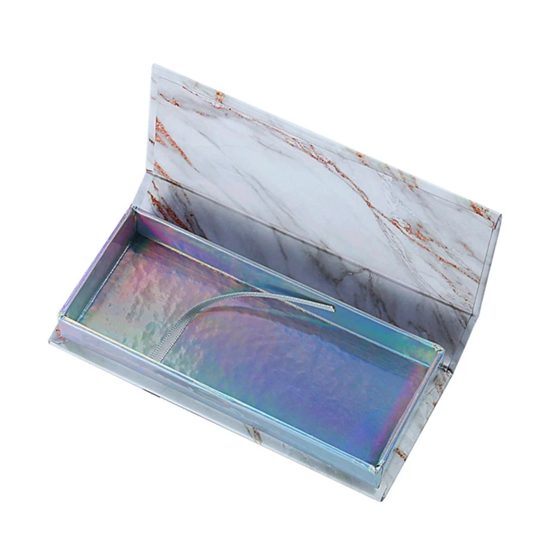 

Empty False Eyelash Care Storage Case Box Container Holder Compartment Tool Gift (Marble)