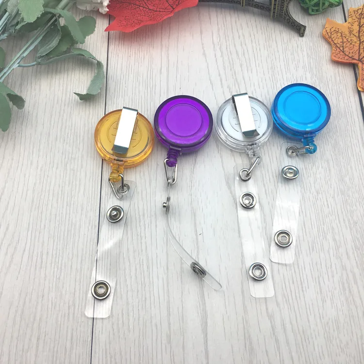 Creative Smiling Face Chest Card Easy Pull Buckle Expansion Easy Pull Wire Device Hanging Wire Document Buckle