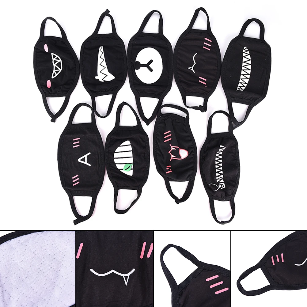 Модная маска для лица унисекс хлопковая Пылезащитная рта и аниме мультфильм