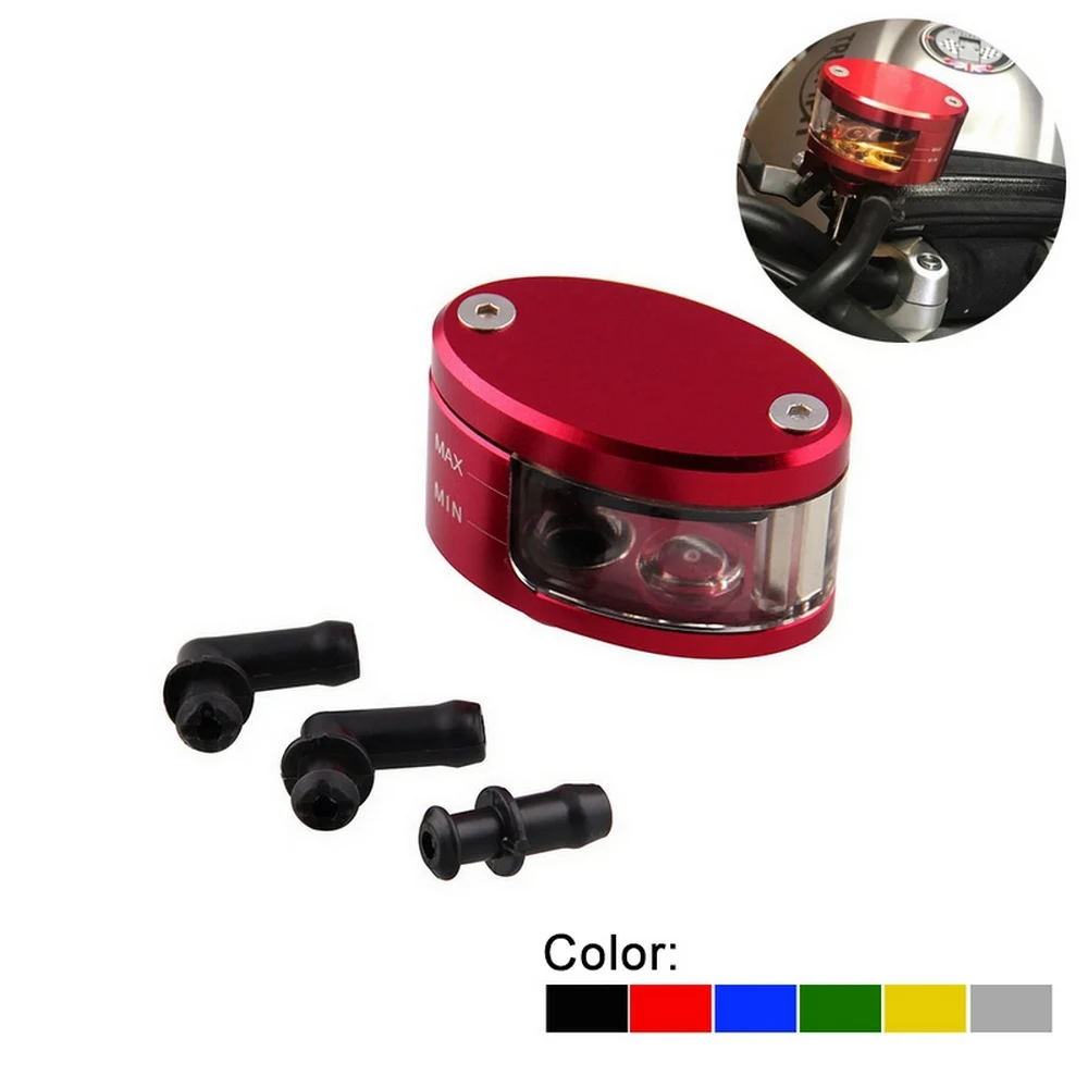 

Motorcycle Front Brake Oil Cup & Bracket Universal Electric Car CNC Aluminum Fluid Oil Reservoir Cup & Bracket For YAMAHA HONDA