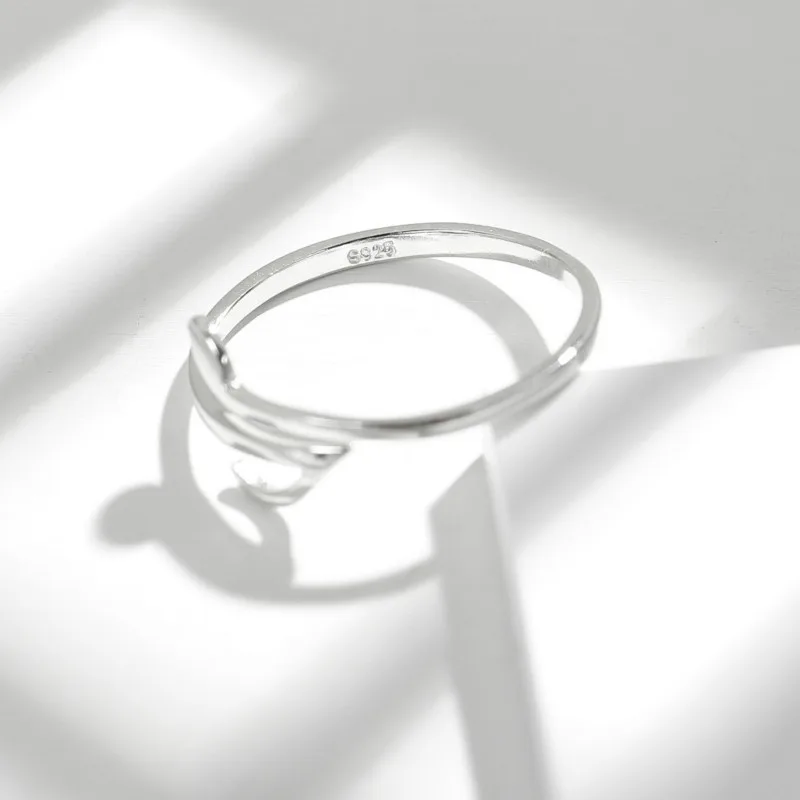 Женское Открытое кольцо с музыкальной нотой из серебра 100% пробы|open ring|brand rings for