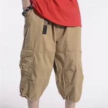 Большие размеры мужские s хлопковые карго мужские шорты летние до колен шорты Карго мужские повседневные свободные шорты 46 48 50