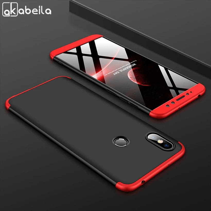 

AKABEILA 360 Degree Protector Phone Case For Xiaomi Redmi S2 Redmi Y2 Cases Phone Cover Plastic Fashion Phone Anti-fall Shells