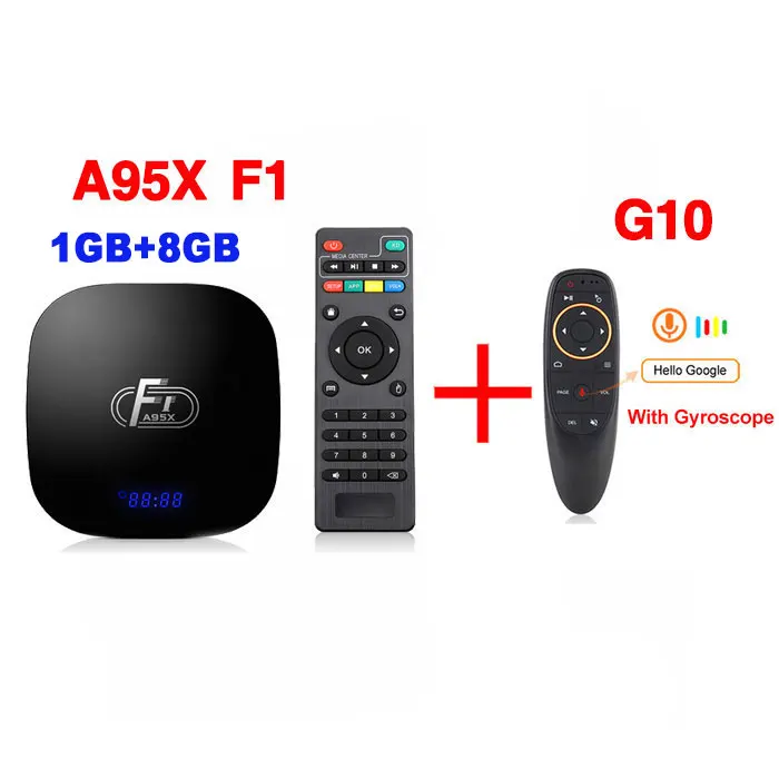 Приставка A95X F1 Smart tv box Android 8,1 Amlogic S905W 2 Гб ОЗУ 16 Гб ПЗУ 2,4 ГГц WiFi 4K медиаплеер PK X96mini ТВ приставка - Цвет: 1G 8G G10-Gyroscope