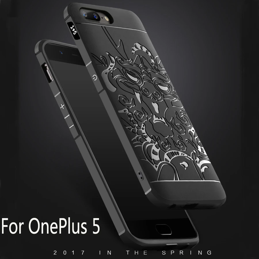 Luxury case For OnePlus 5 Soft silicone coque Protective back cover