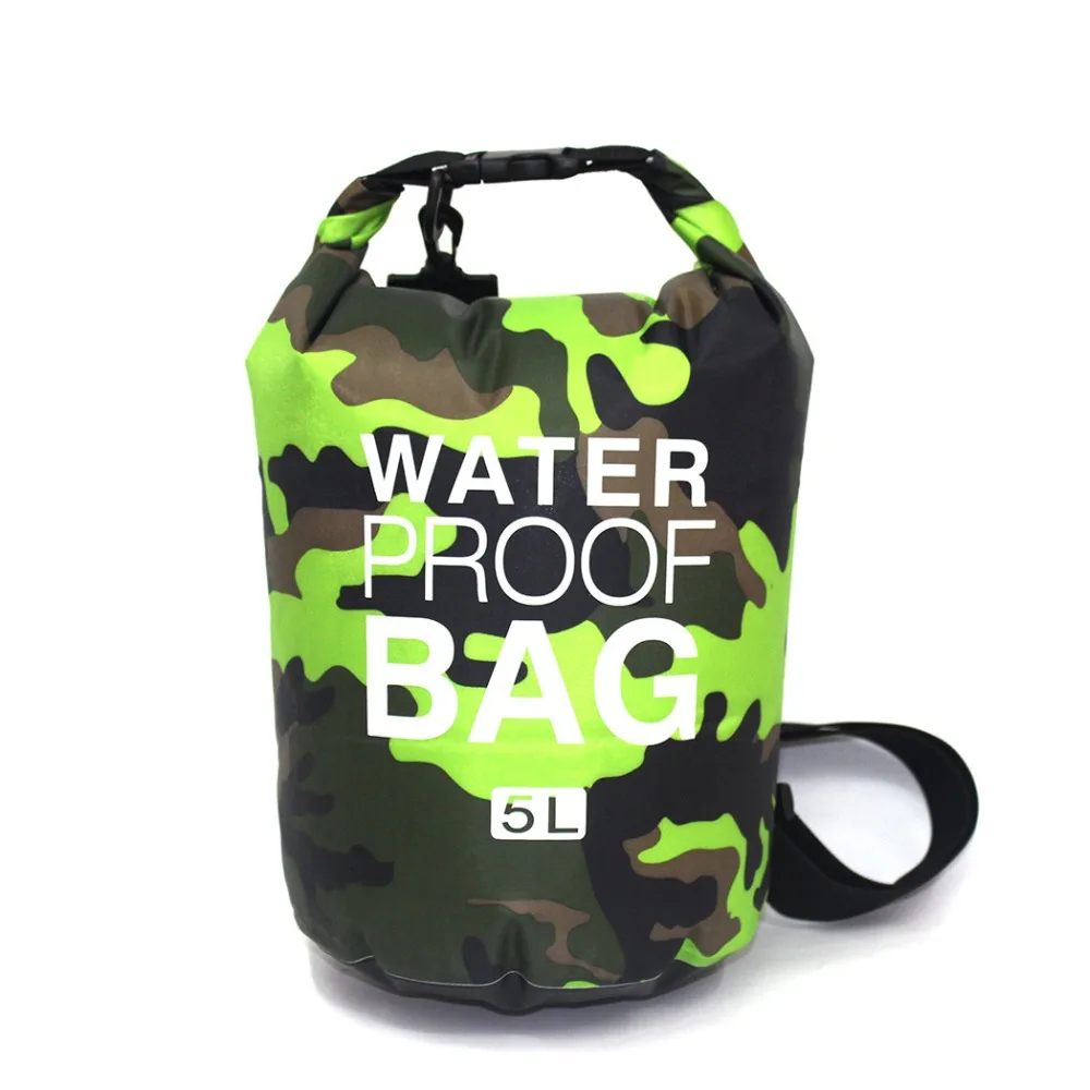 Camouflage Waterproof Dry Bag 2L 5L 10L 15L 20L 30L Rafting Drifting Canoe Travel Kit Pouch Storage Bag  (16)