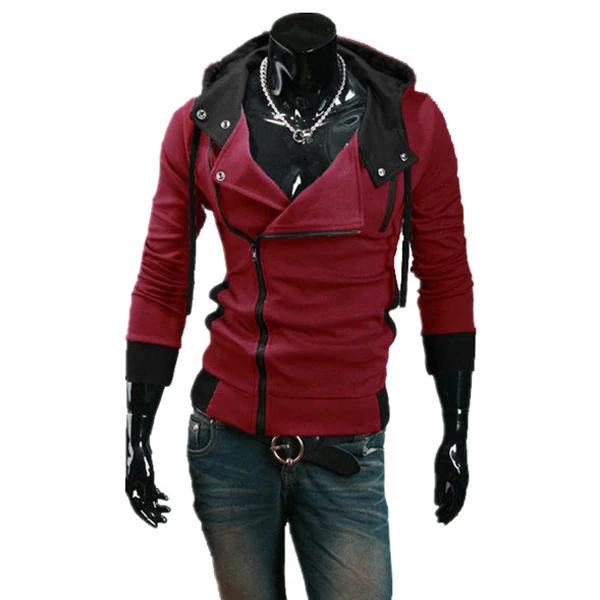 2017 Men Hoodies Fashion Casual Sportswear Man Hoody Zipper Long-sleeved Sweatshirt Men Slim Fit Clothing