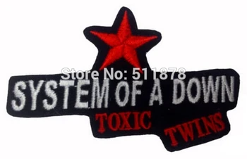 

3.9" SYSTEM OF A DOWN Music Band EMBROIDERED IRON On Patch T shirt Transfer APPLIQUE Heavy Metal Rock Punk Badge