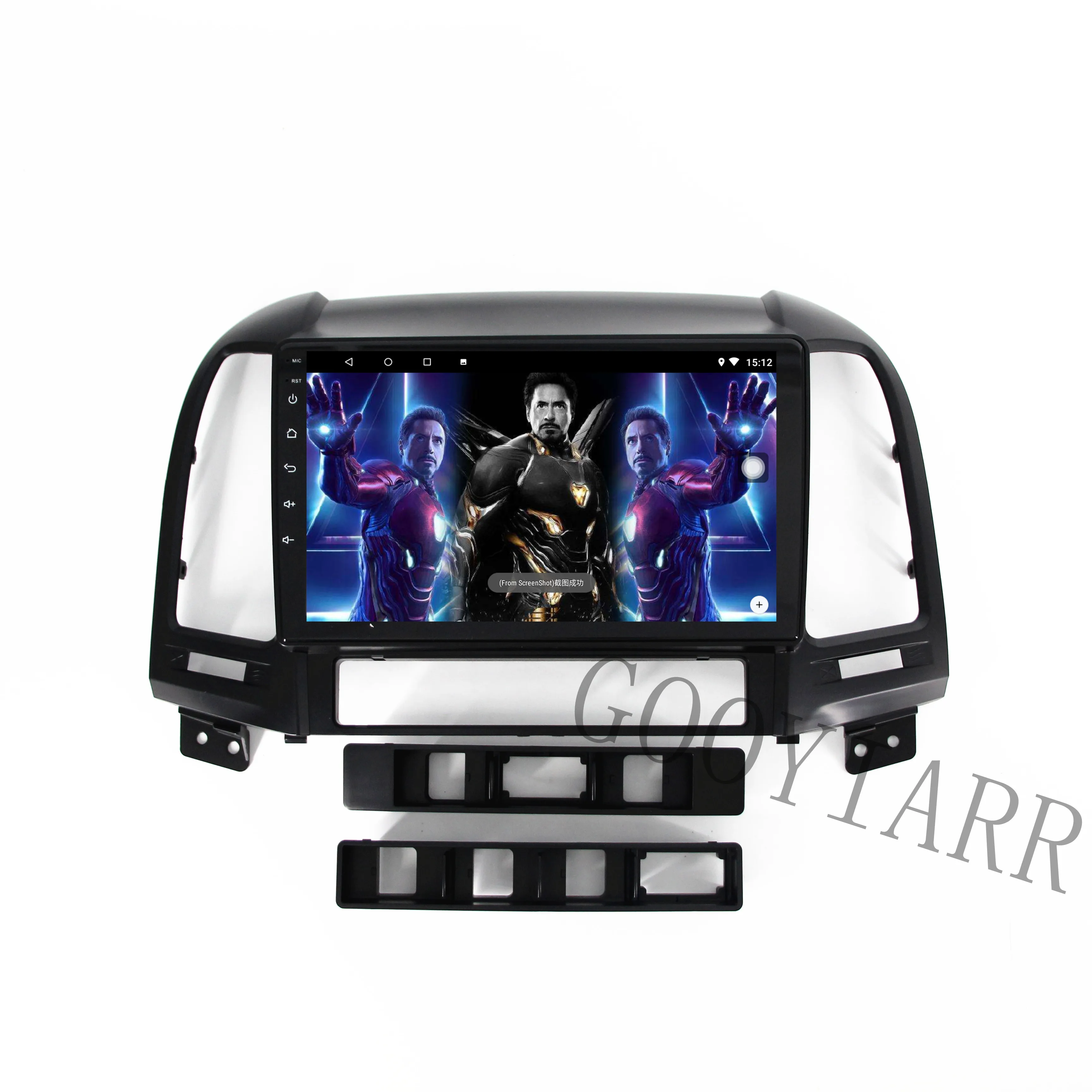 Discount 1din Android8.1 car stereo radio 8core Multimedia Player  for Hyundai santa fe 2006 2007 2008 2009 2010 2011 2012 4