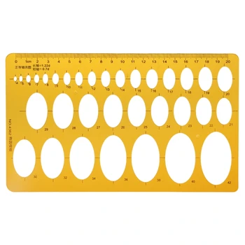 

Ellipse Oval Template Geometry College Math Measuring Tool Stencil Ruler Student