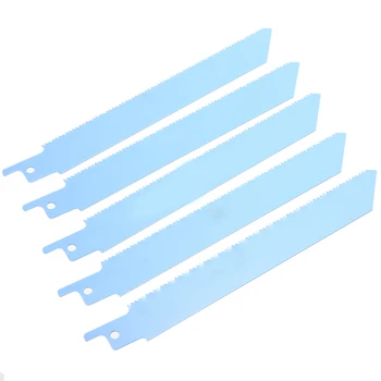 

5pcs S922BF 150mm 6" Metal Cutting Reciprocating Sabre Saw Blades Power Tool Accessories 1/2" Universal Shank for Bosch