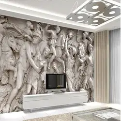 Beibehang пользовательские фото обои 3D Европейский Роман Статуя Рисунок обои для ресторана Винтаж диван фон