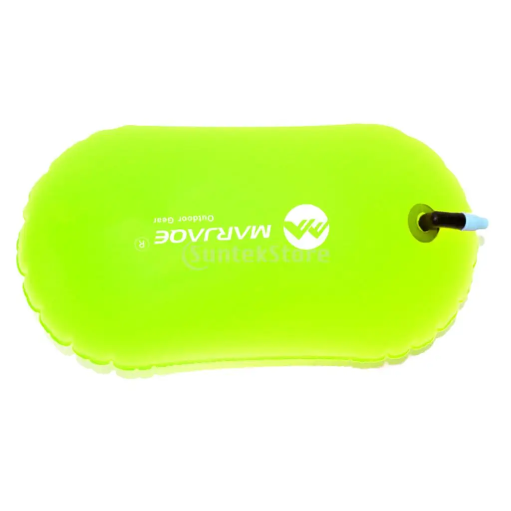 Highly Visible Fluo Yellow Swim Bubble Upset Inflated Buoy Safety Flotation for Wild Swimming Kayaking Surfing and Water Sports