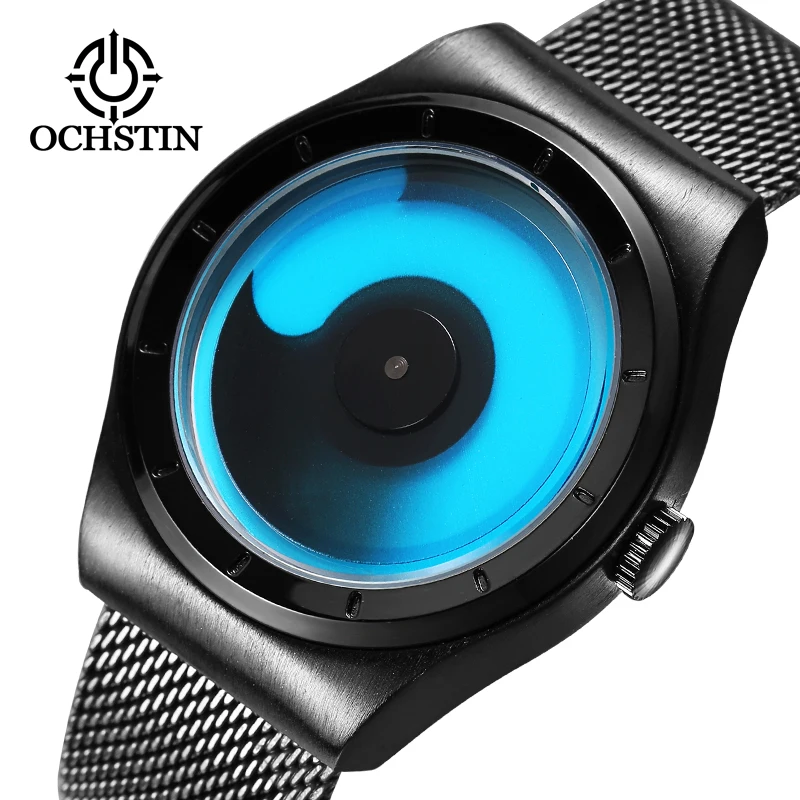  New Fashion top luxury brand OCHSTIN watches men quartz-watch stainless steel mesh strap Military W