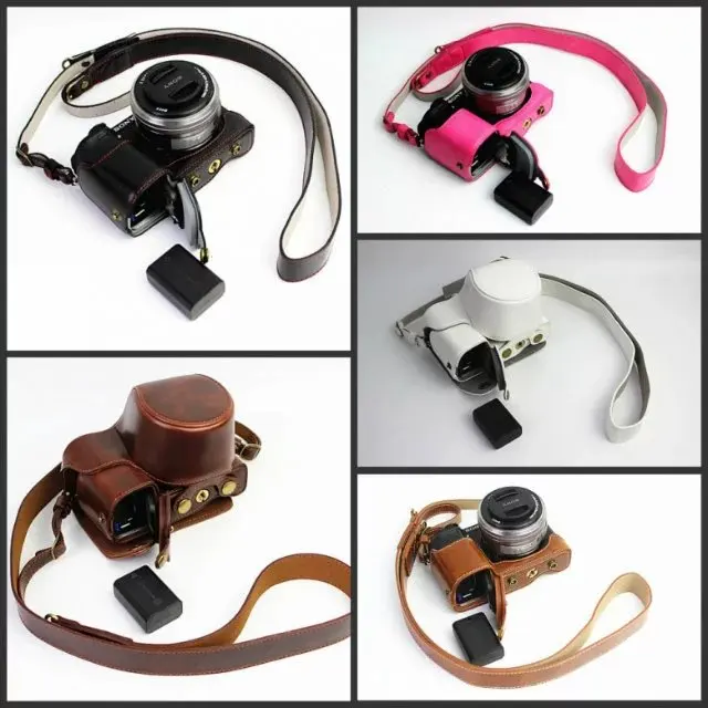 Deluxe Edition Retro Vintage PU Leather Camera Case Bag For Sony NEX