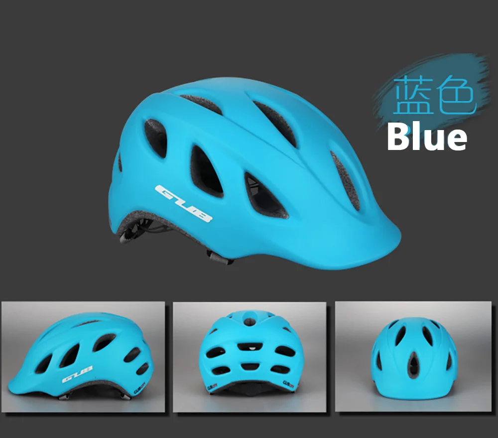 GUB CITY Сверхлегкий интегрированный литой велосипедный шлем MTB дорожный велосипед Casco Ciclismo безопасная Кепка 18 вентиляционных отверстий 57-60 см велосипедный шлем - Цвет: Синий