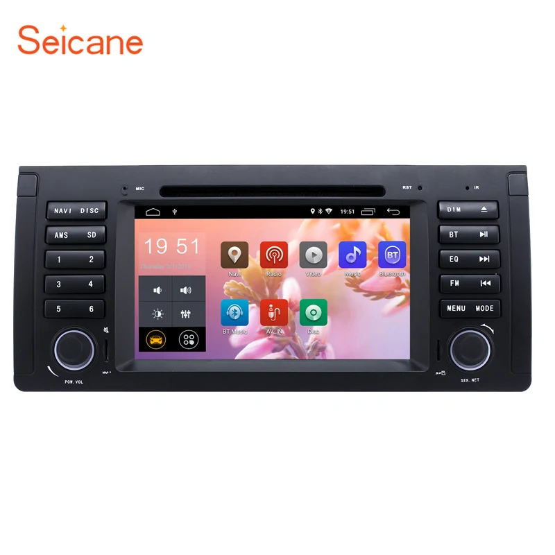 Sale Seicane car radio dvd gps android 8.1 7" for 2000 2001-2007 BMW X5 E53 3.0i 3.0d 4.4i 4.6is 4.8is 1996-2003 BMW 5 Series E39 0