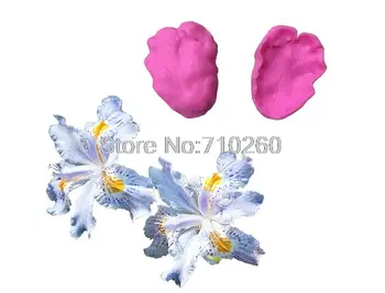 

New arrival 2pcs Leaf lily silicone mold,fondant lily mold Craft Chocolate Baking Mold Cake Decorating Tools