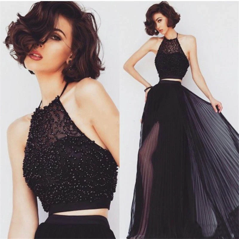black two piece formal set