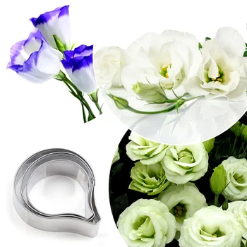 

Stainless Steel Lisianthus Cutter Set Cake Decorating Tools Candy Biscuit Jelly fondant Cookie Cutters