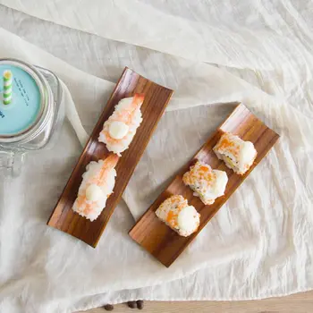 

Sushi Plates Tray Dish Melamine Long Plate Sushi Sashimi Sauce Salmon Rectangular Dish Snack Tableware F20173961