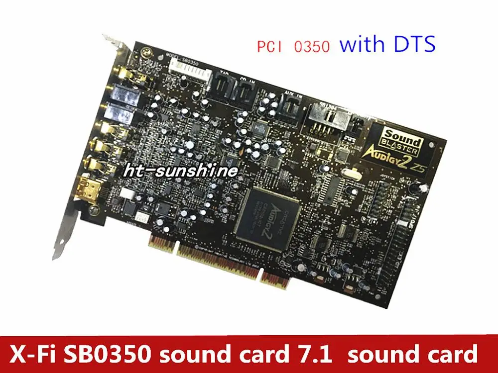 Used X-Fi SB0350 sound card 7.1 music game sound card,100% tested good photo