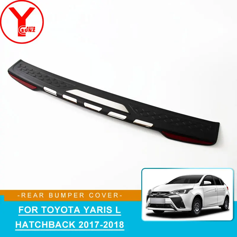 ABS rear bumper protector lip sticker For toyota yaris L