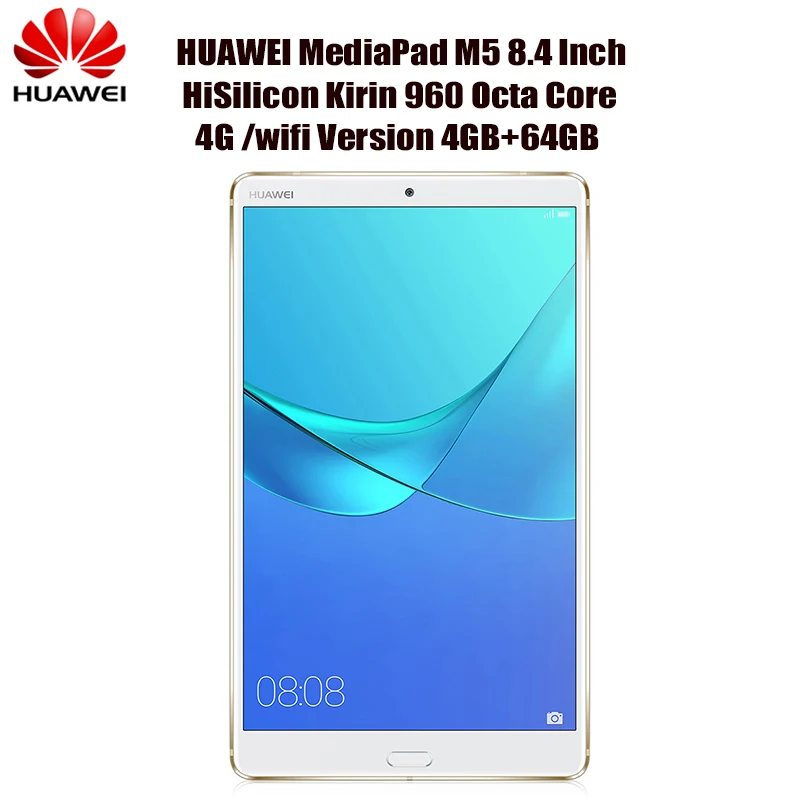 

HUAWEI MediaPad M5 SHT-AL09B 8.4 inch 4G Wifi Android 8.0 Tablets PC 4GB 64GB HiSilicon Kirin 960 Octa Core 13MP 5100mAh Tablet