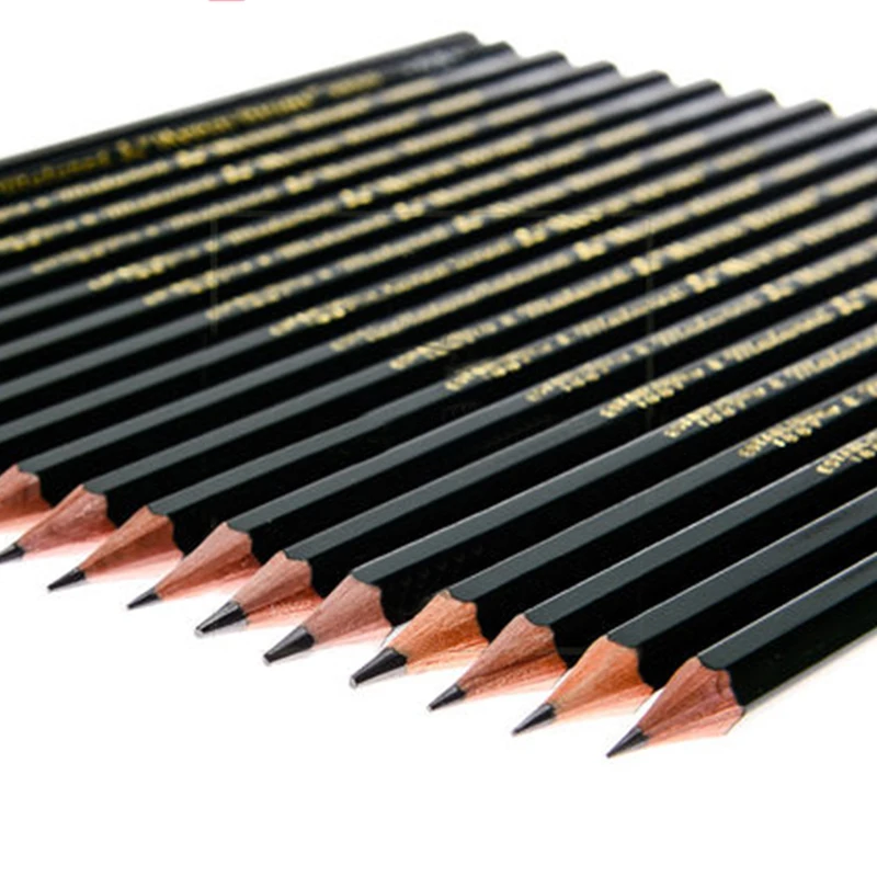 12 шт. Mitsubishi pencil 9800 Mitsubishi pencil painting карандаши для рисования Mitsubishi 14B Mitsubishi угольные мягкие средней жесткости