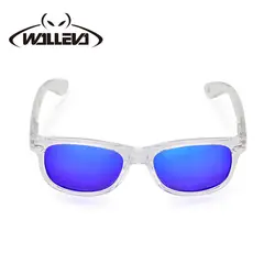 Walleva Кудо квадратный Красочные поляризованные Солнцезащитные очки для женщин UV400 большой размер Прозрачный серии кадров