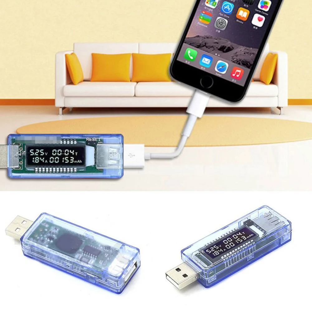 

3V-9V LED Screen Dual Display USB Charger Capacity Power Current Voltage Tester