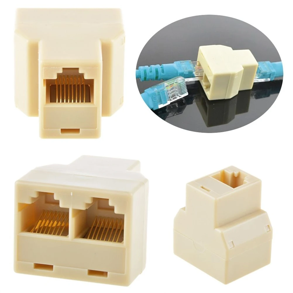 10 шт. RJ45 CAT 5 6 LAN Ethernet сплиттер коннектор адаптер PC Сплиттер Разъем CAT5 сетевой