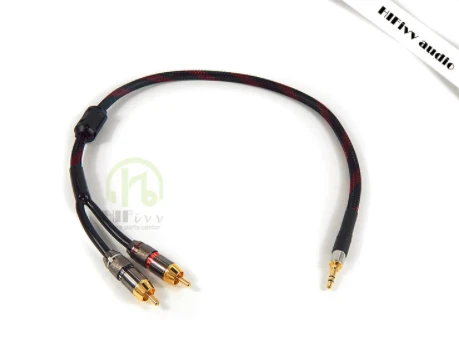 Cable De Audio Estéreo Fospower 2 Rca [24k Gold Chapado | De | Meses