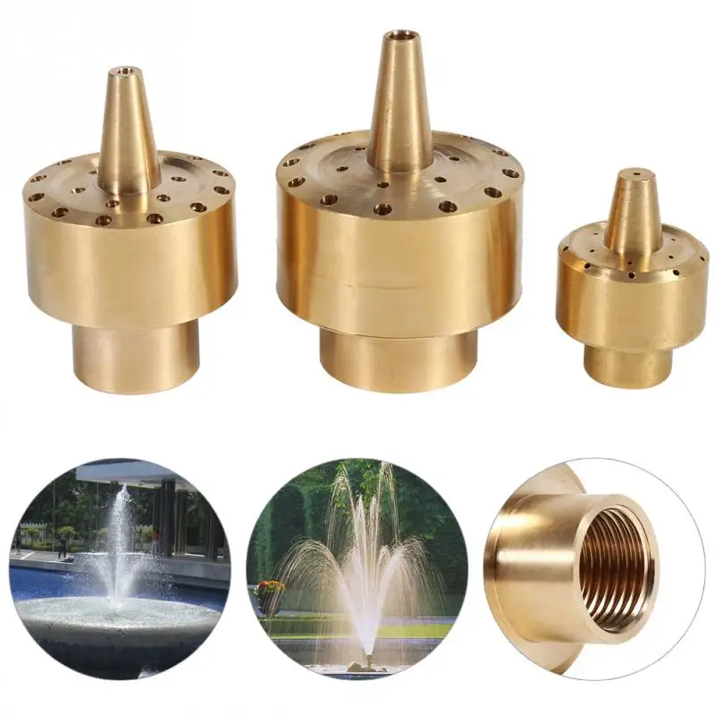 Насадка для фонтана из латуни и золота 1/4 дюйма/1/2 дюйма/3/4 дюйма|sprinkler spray|nozzle