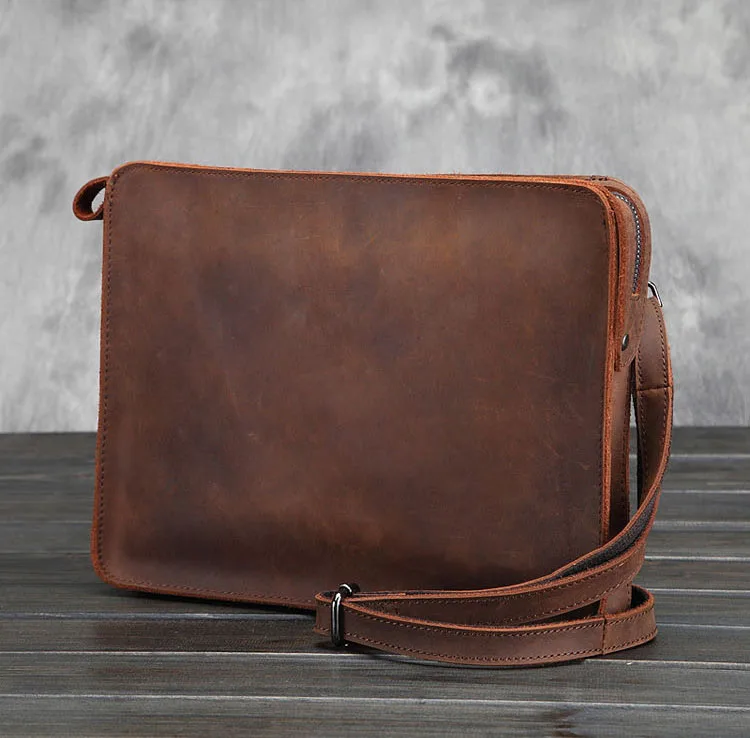 genuine leather men messenger bags  (3)