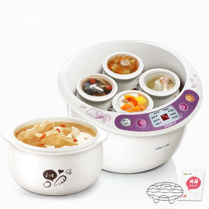 Bear DDZ A35G1 Electric Cooker Waterproof Stew Pot Soup Porridge Pot