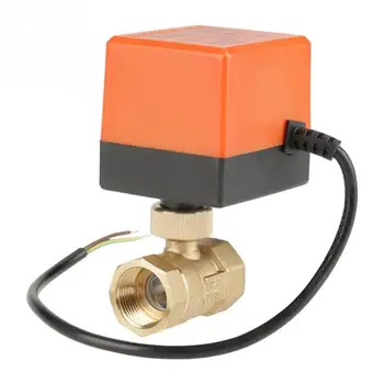 

Brass ball valve AC 220V Motorized Ball Valve G3/4" DN20 2 Way Brass Motorized Actuator Ball Valve for Air Conditioner valvula