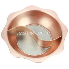 34 см Сычуань Чунцин Китай Медь мандарин утка горячий горшок утолщенный монгольский китайский медный Ручной Пожарный горшок