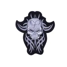 Нашивки с вышитыми черепами, железные/Пришивные, Ponk rocket, мотоцикл, MC, байкер, нашивки для мотокросса, для жилета, пальто на заказ